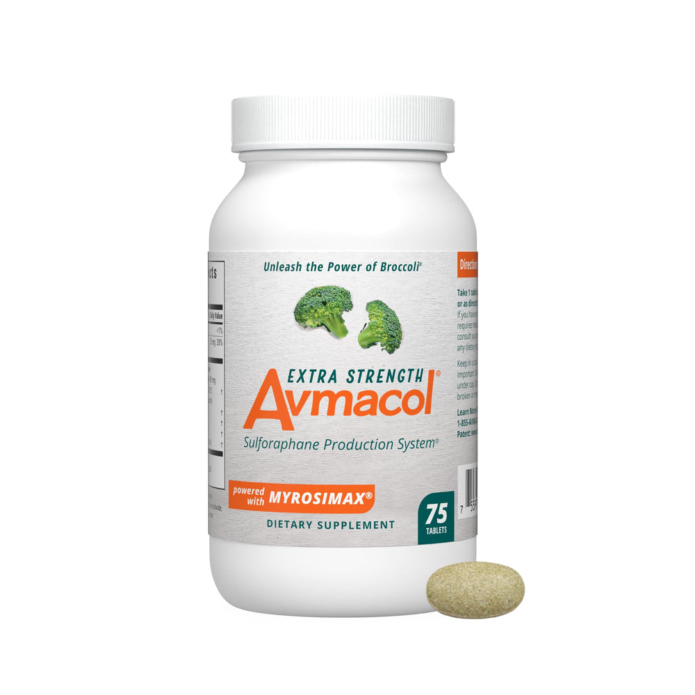 Product shot of Avmacol Extra Strength bottle