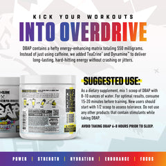 DBAP betaine anhydrous power boosts strength during tough lifts.