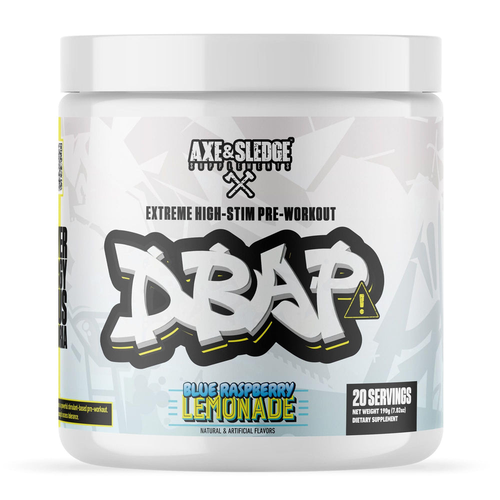 Axe & Sledge DBAP extreme-energy-matrix boosts focus and drive during workouts.