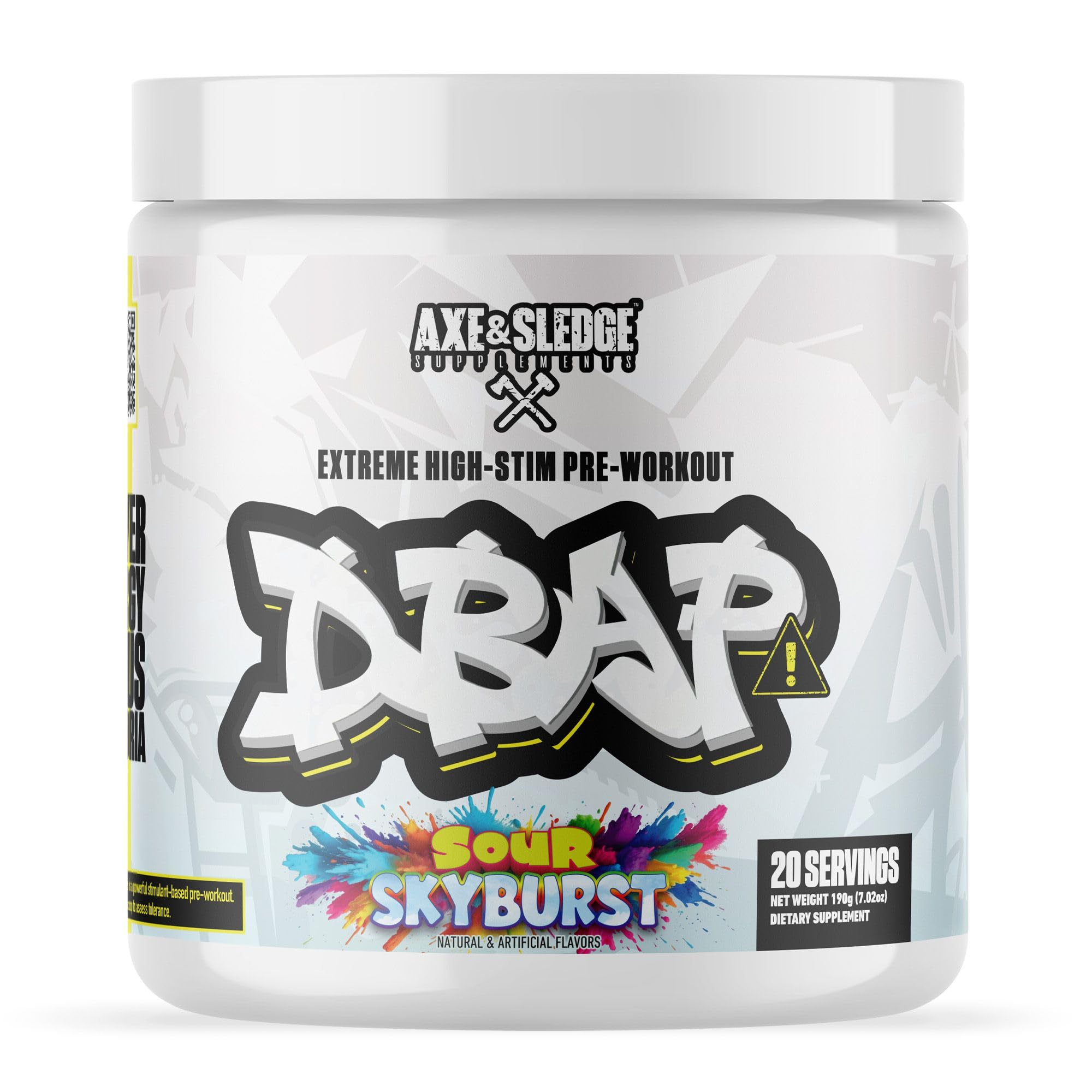 Axe & Sledge DBAP extreme energy visual for focused, high-intensity workouts.