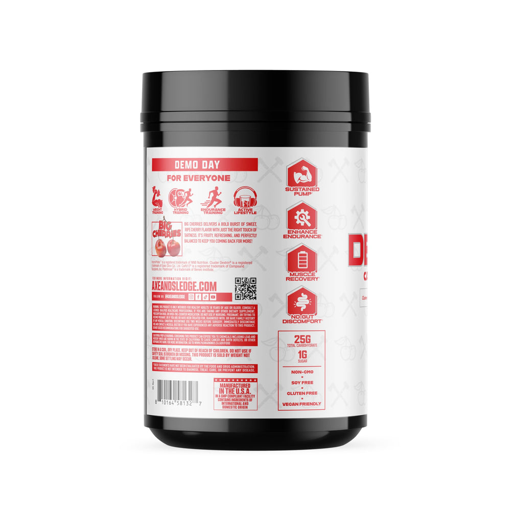 Axe & Sledge Demo Day powder mixed in a glass for a smooth, hydrated feel.