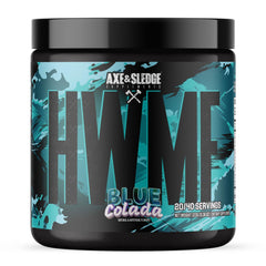Axe & Sledge HWMF tub-front view, high-stim pre-workout for intense sessions.