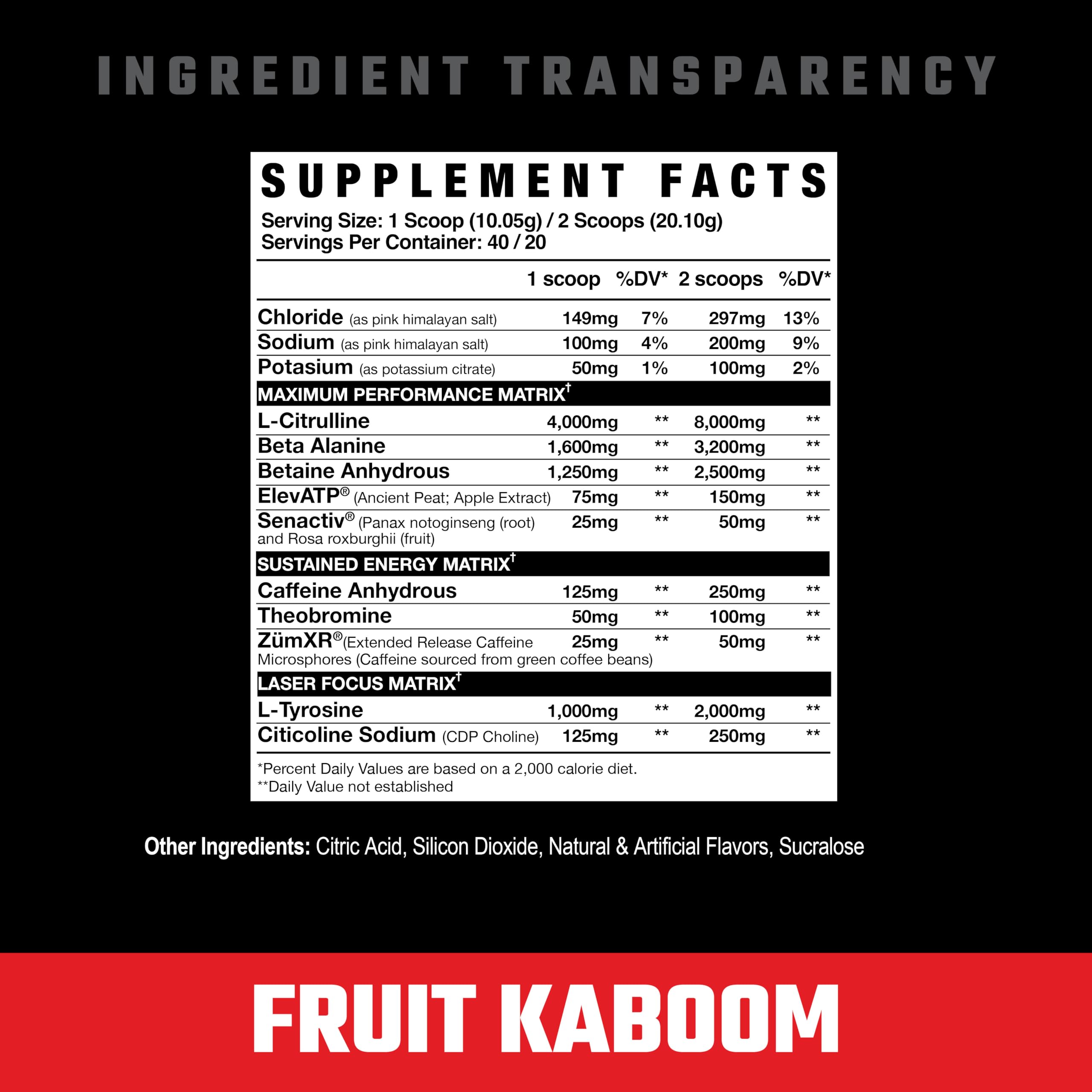 Axe & Sledge Intake with Citrulline pump visual for enhanced blood flow