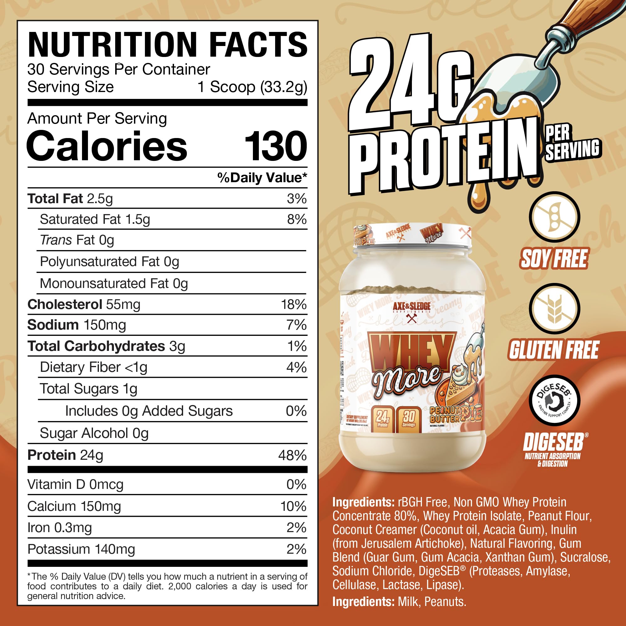 Creamy WHEY More shake poured into a glass