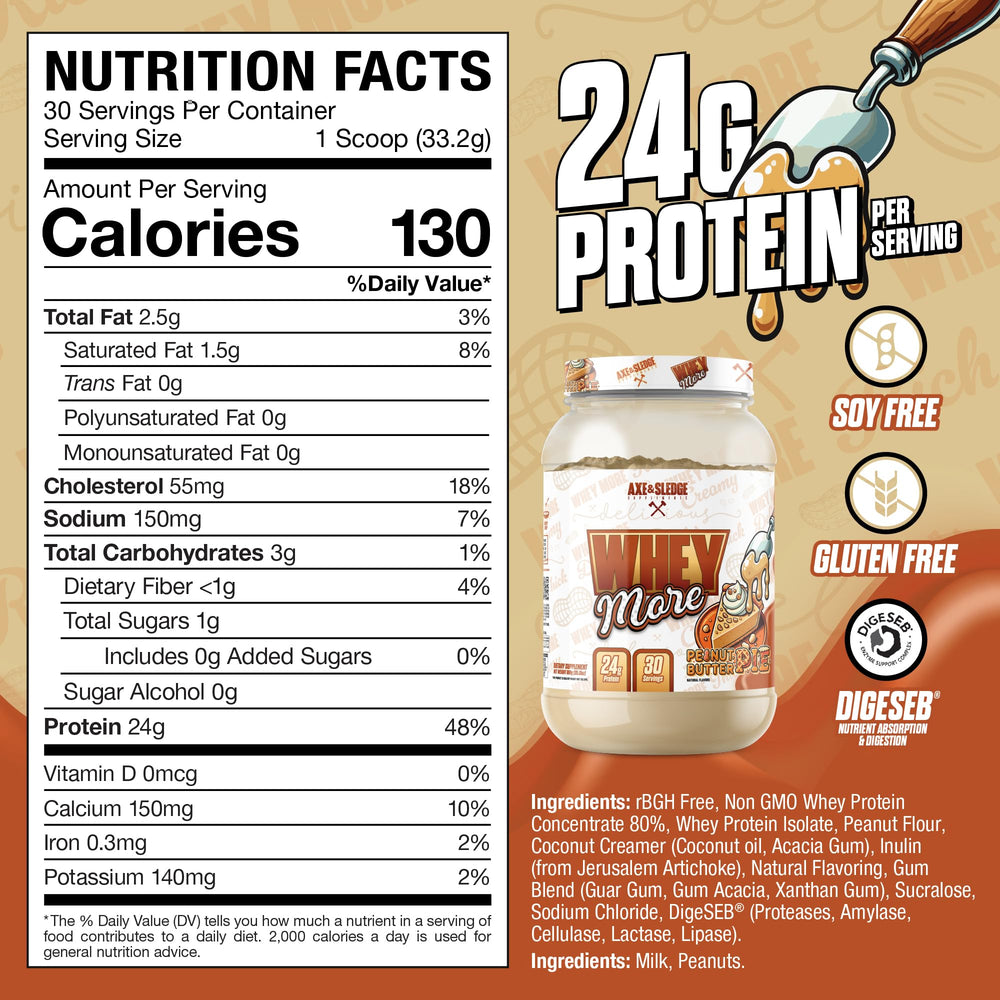 Creamy WHEY More shake poured into a glass
