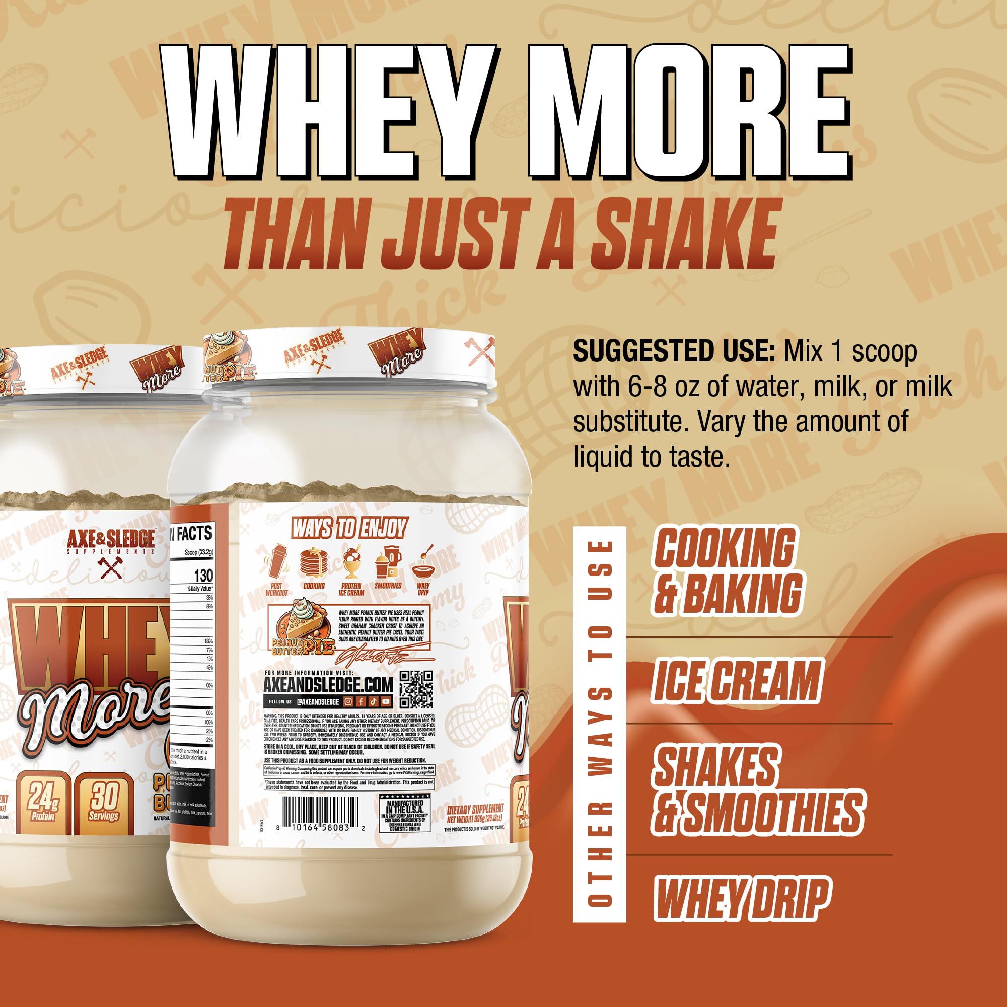 Smoothie prepared with WHEY More protein powder