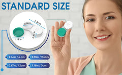 Leakproof contact lens case in green by Axim USA
