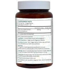 Ayurforest Aloe Vera Capsule bottle label close-up