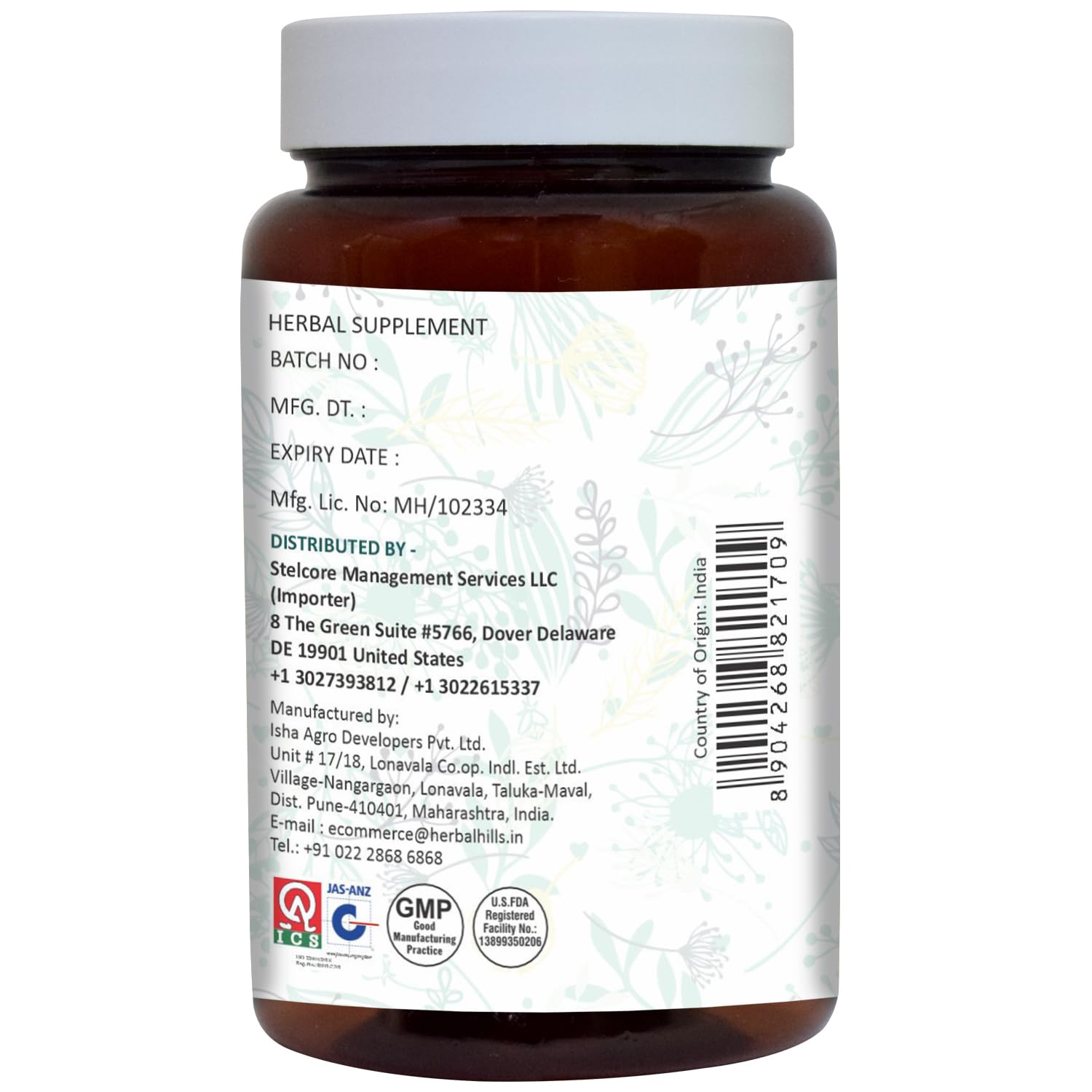 Close-up of Aloe Vera Capsule inside bottle