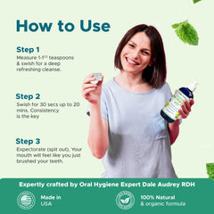 Herbal ingredients used in Ayurvedic oil pulling including neem, clove, peppermint