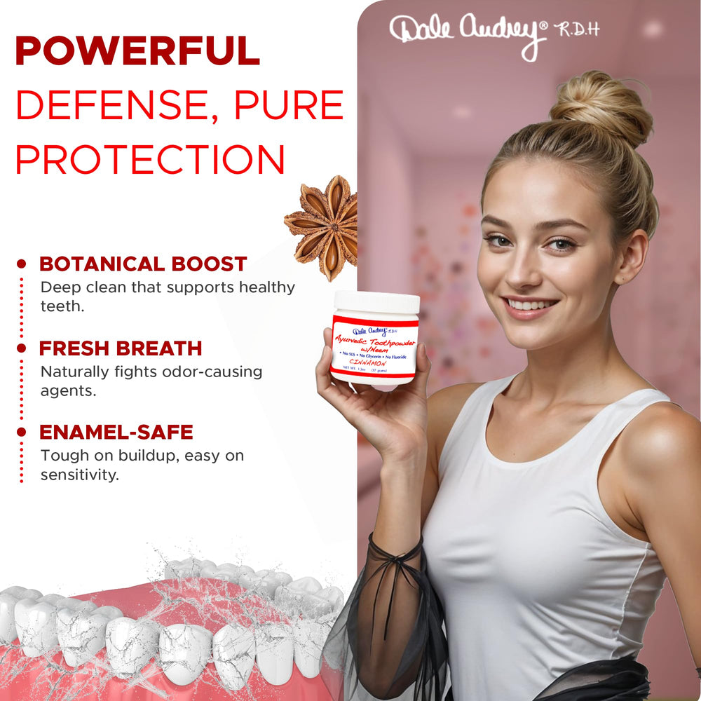Ayurvedic Cinnamon Tooth Powder packaging