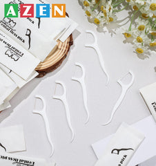 Ergonomic non-slip grip F-shaped handle of floss pick