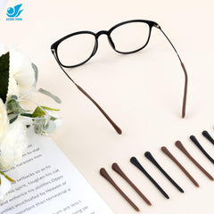 Soft silicone eyeglass end tips for comfortable daily wear