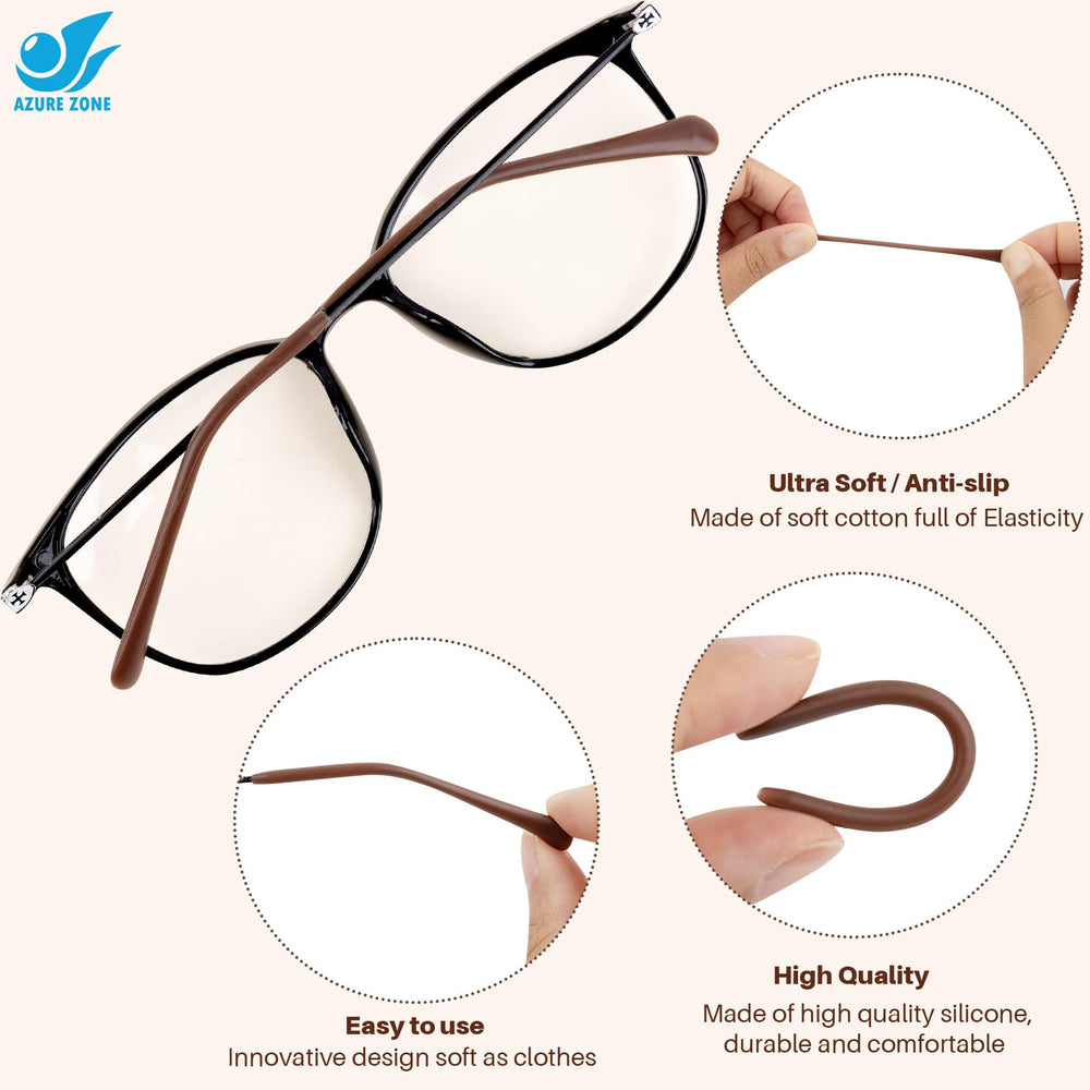 Anti-slip silicone ear socks for eyewear, assorted colors