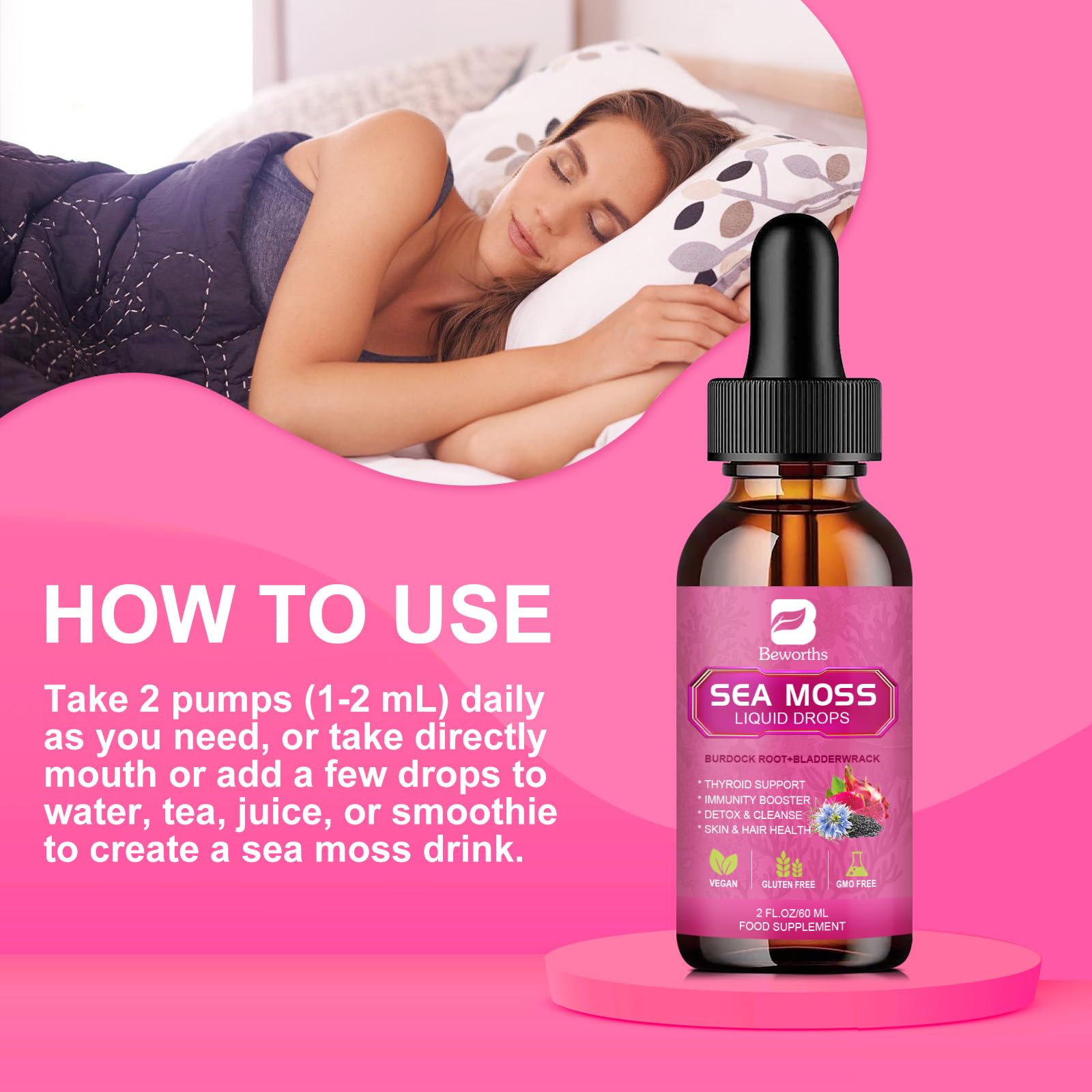 4 oz bottle with branding and packaging details