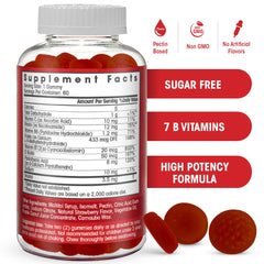 Ingredients and vitamins in Sugar Free Vitamin B Complex Gummies