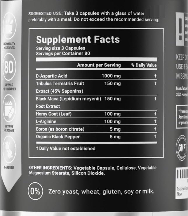 B Life Men’s Testo capsules ready for workouts, highlighting endurance support.