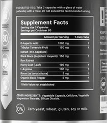 B Life Men’s Testo capsules ready for workouts, highlighting endurance support.