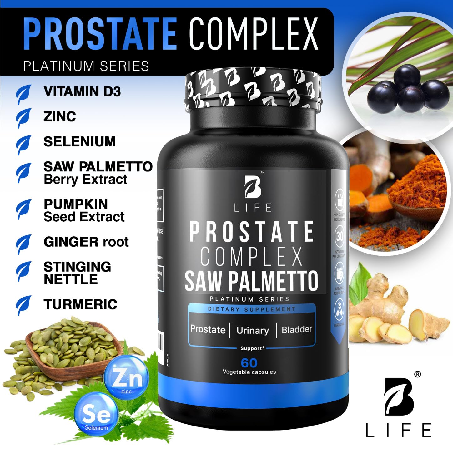 Zinc, selenium, and vitamin D3 for men's wellness