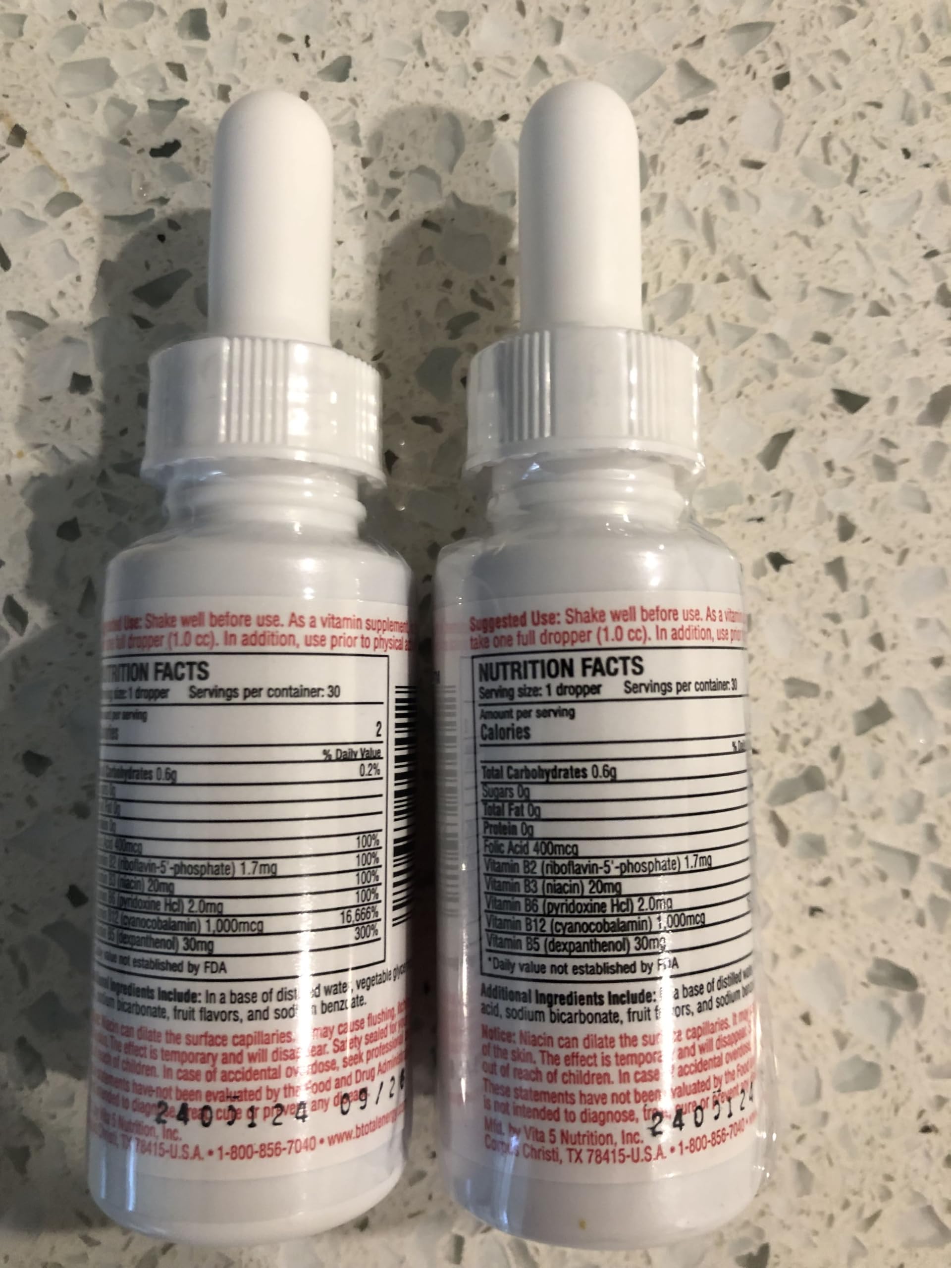 Label detail of The B-Total Solution bottle