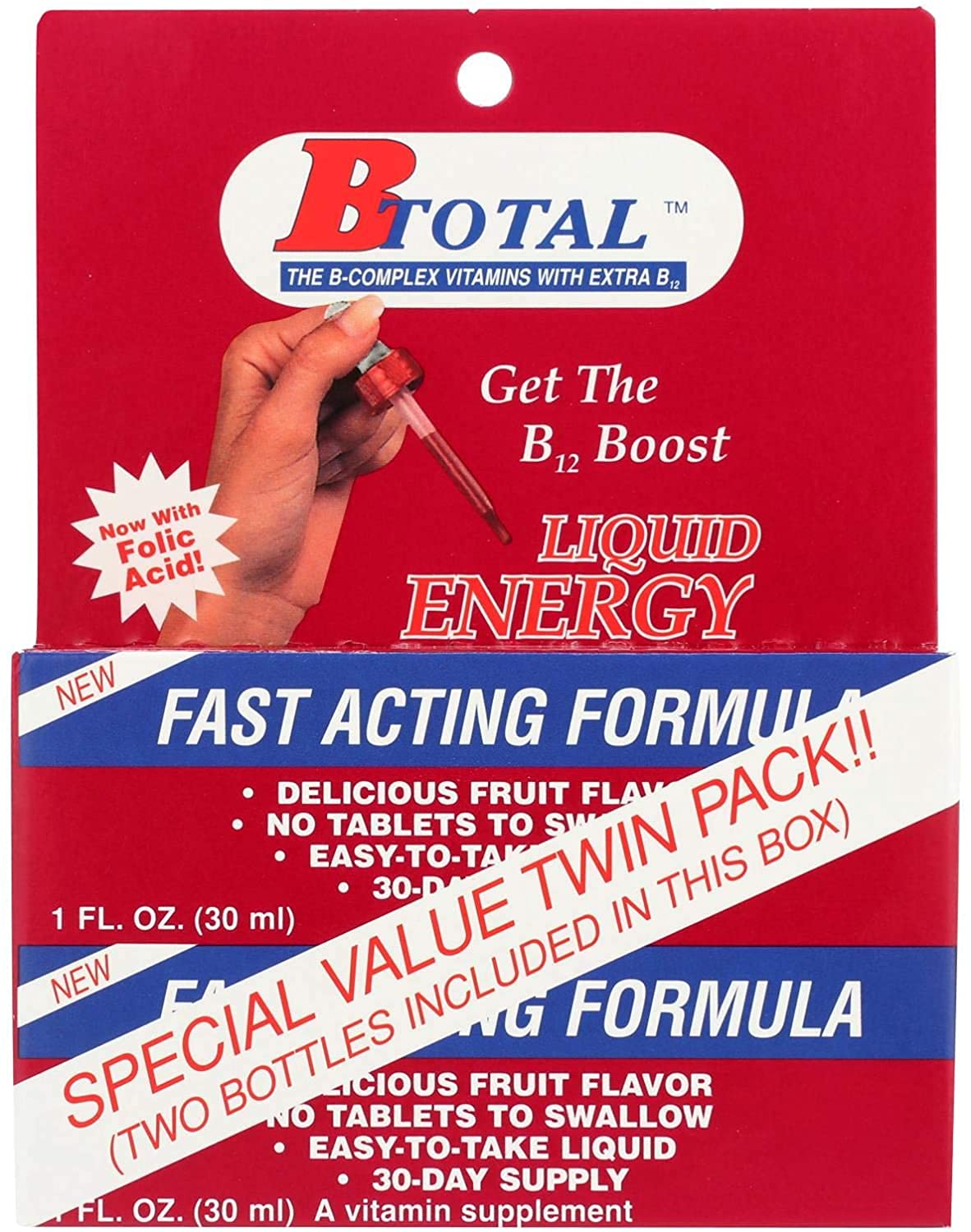 B-Total twin pack bottle front view