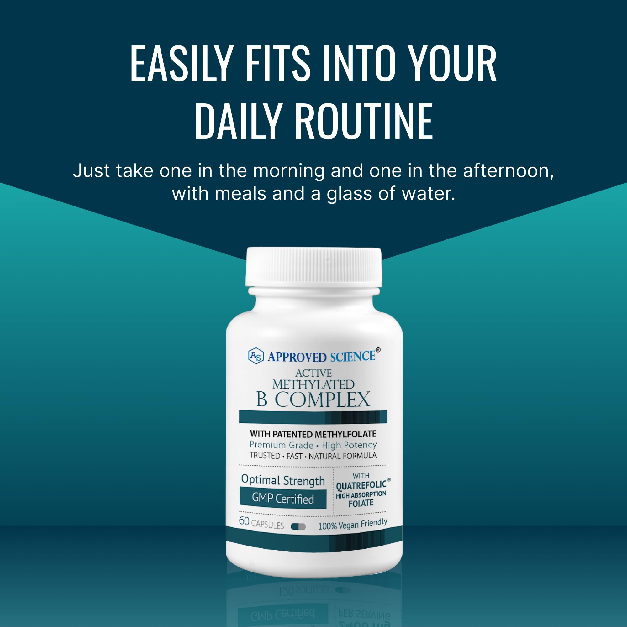 Active full-spectrum B vitamins for energy and absorption