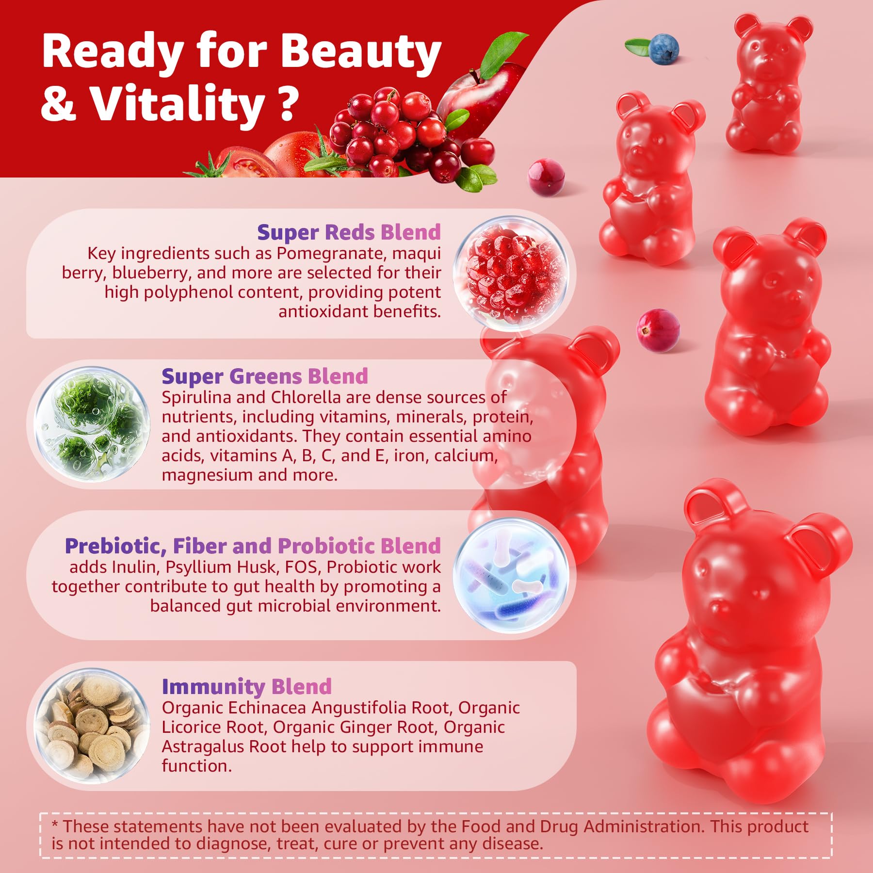 B vitamins and energy-supporting ingredients in gummies