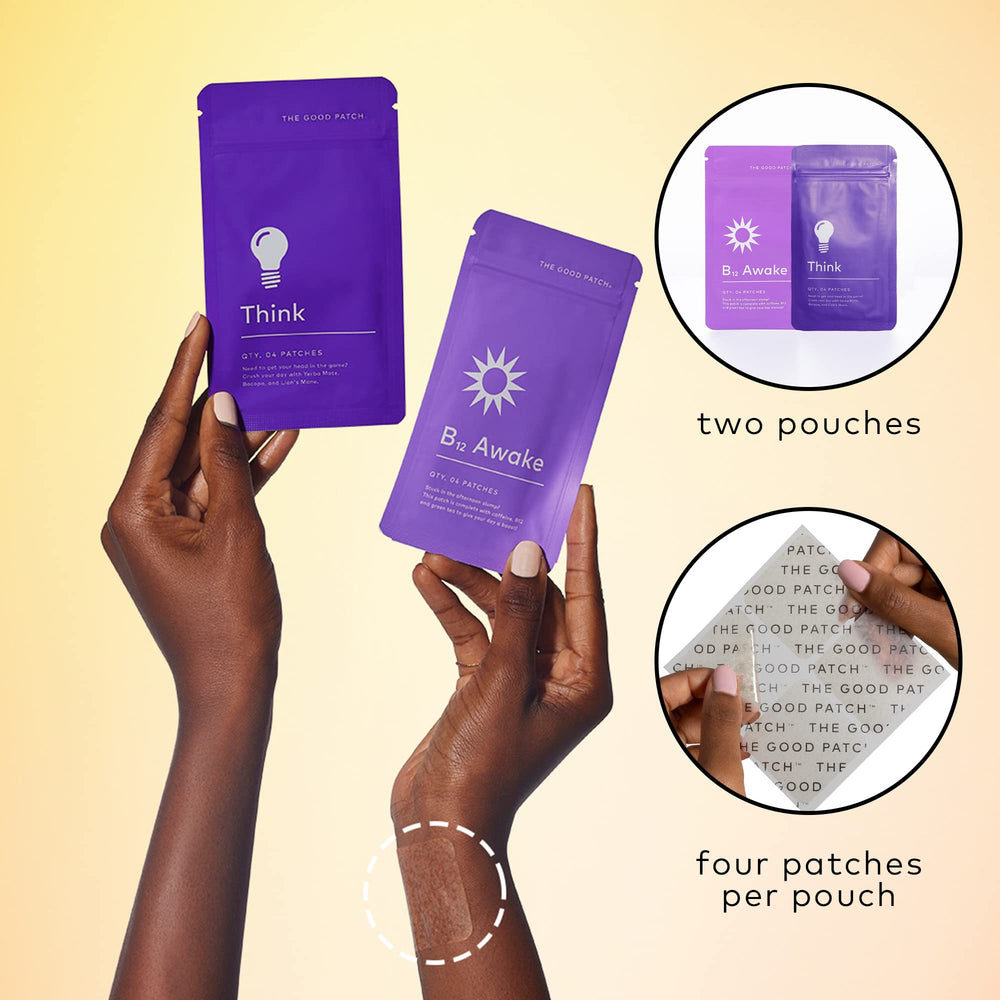 B12 Awake patch with caffeine and yerba mate ingredients