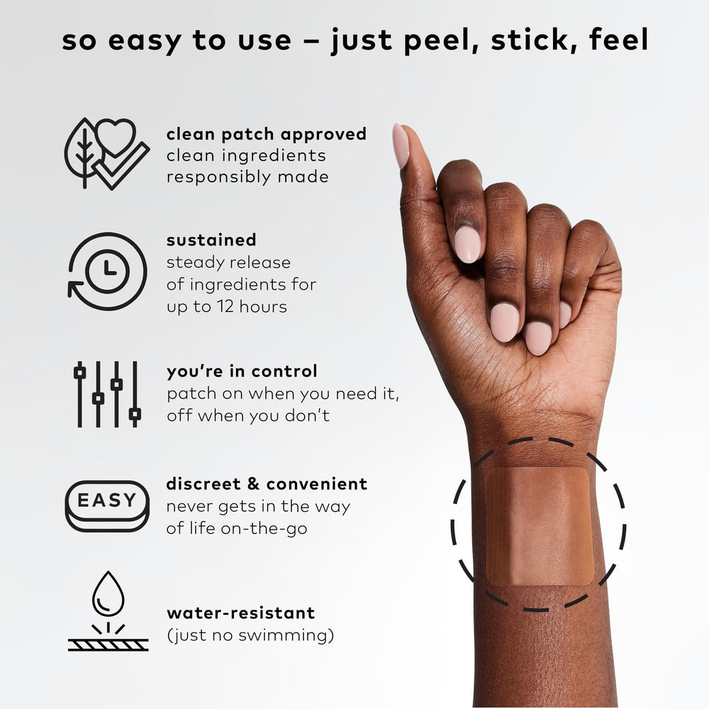 Close-up of The Good Patch B12 Awake Patch