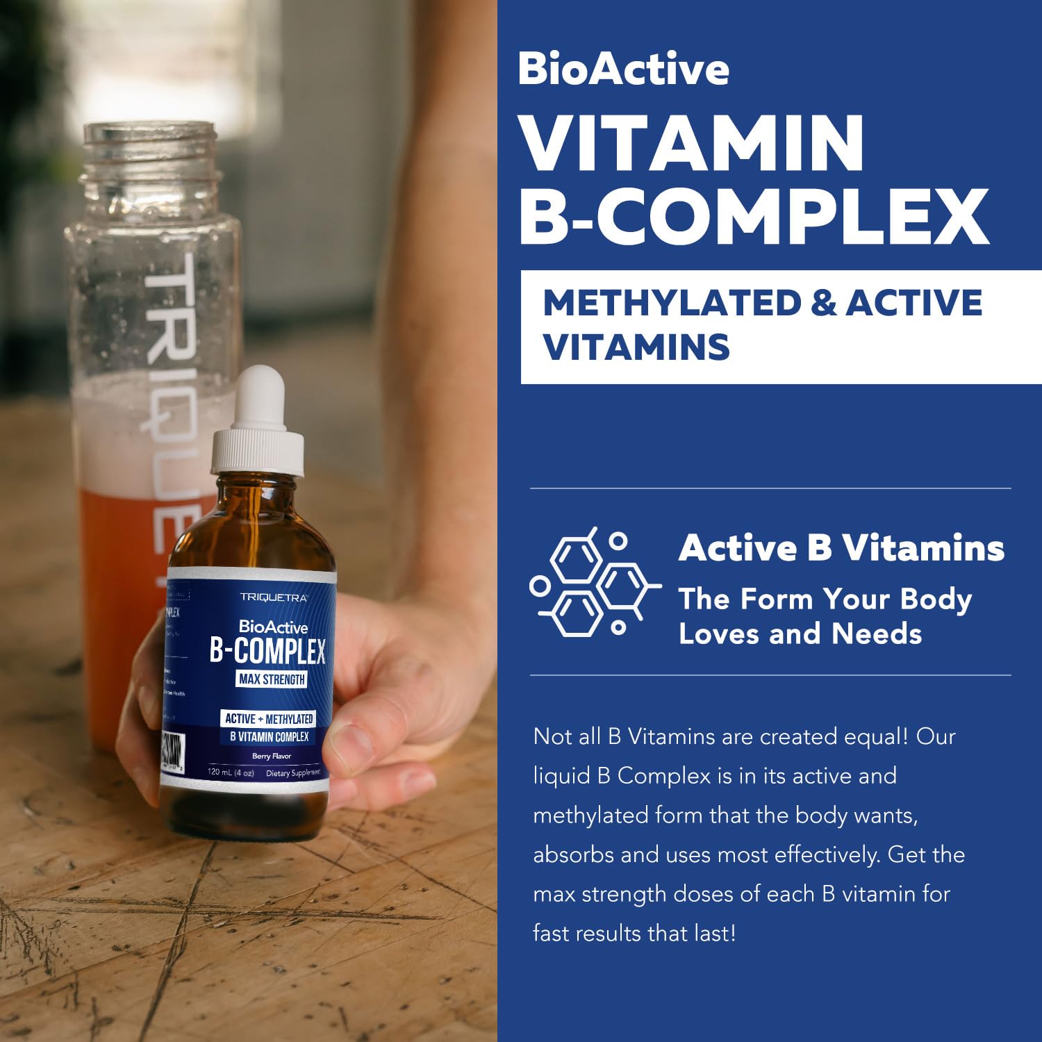 B12 forms methylcobalamin, adenosylcobalamin, and hydroxocobalamin