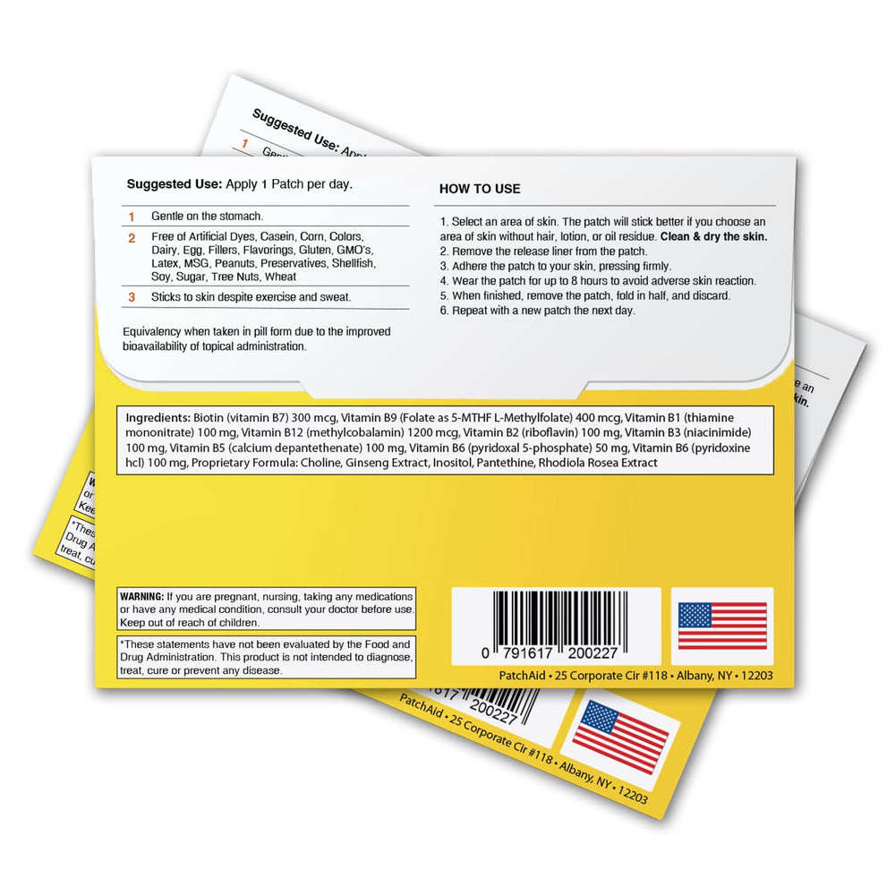 PatchAid patch material is latex-free, lactose-free, gluten-free, and sugar-free