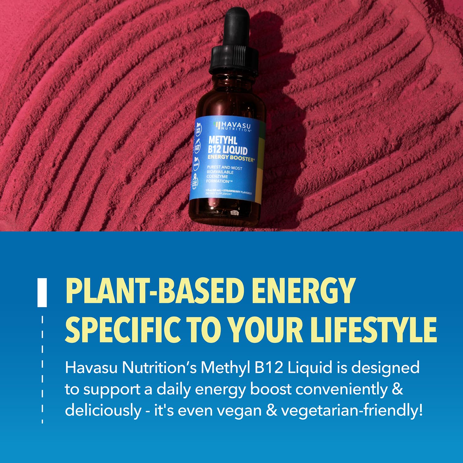 Bottle label showing 30 servings