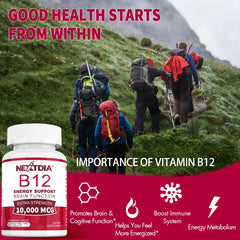 Front view of methylcobalamin sublingual B12 bottle