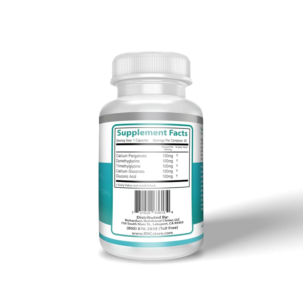 Pangamic acid (B15) 500mg capsules