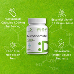 Skin health and energy support with B3 supplementation