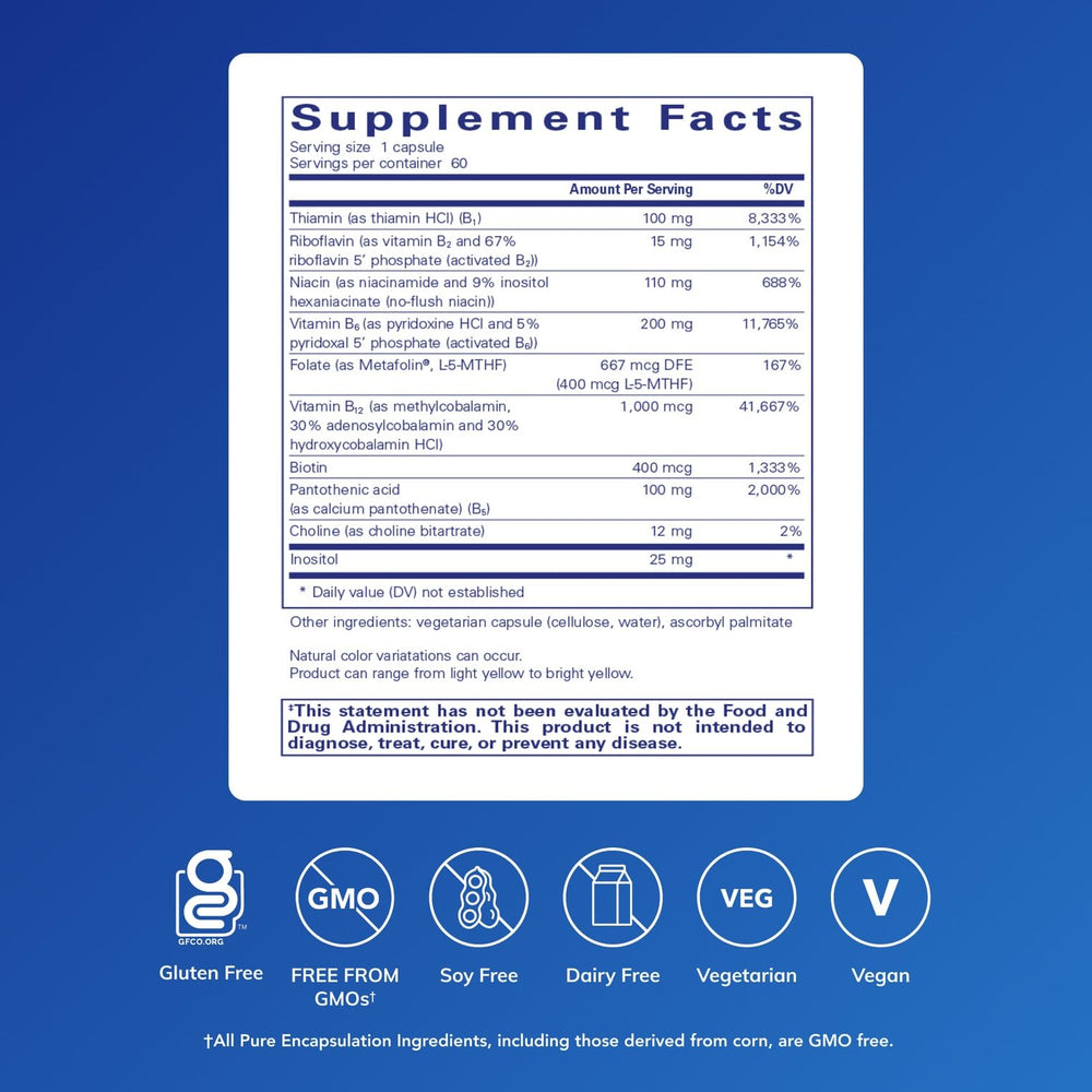 High-potency B6 complex supporting brain and nervous system