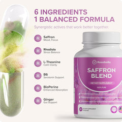 Vitamin B6, magnesium, L-theanine and herbal extracts used in the formula