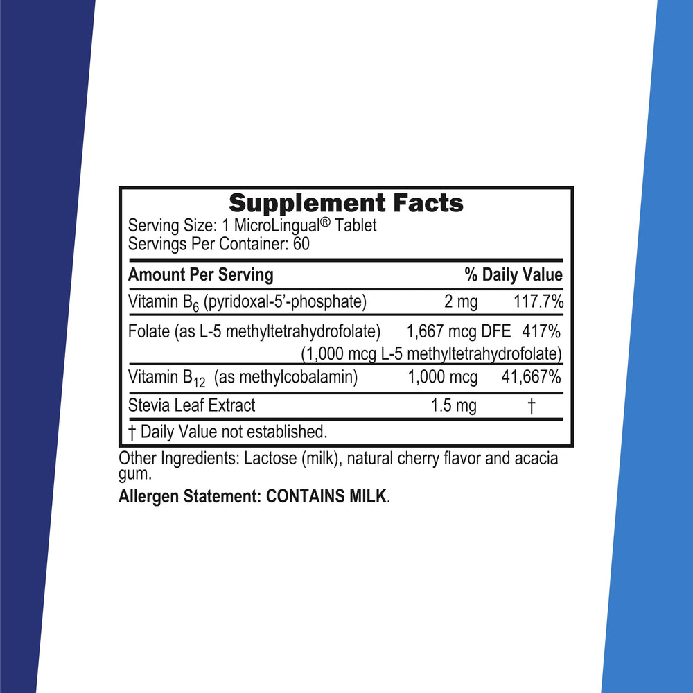 B6 and methylfolate support image