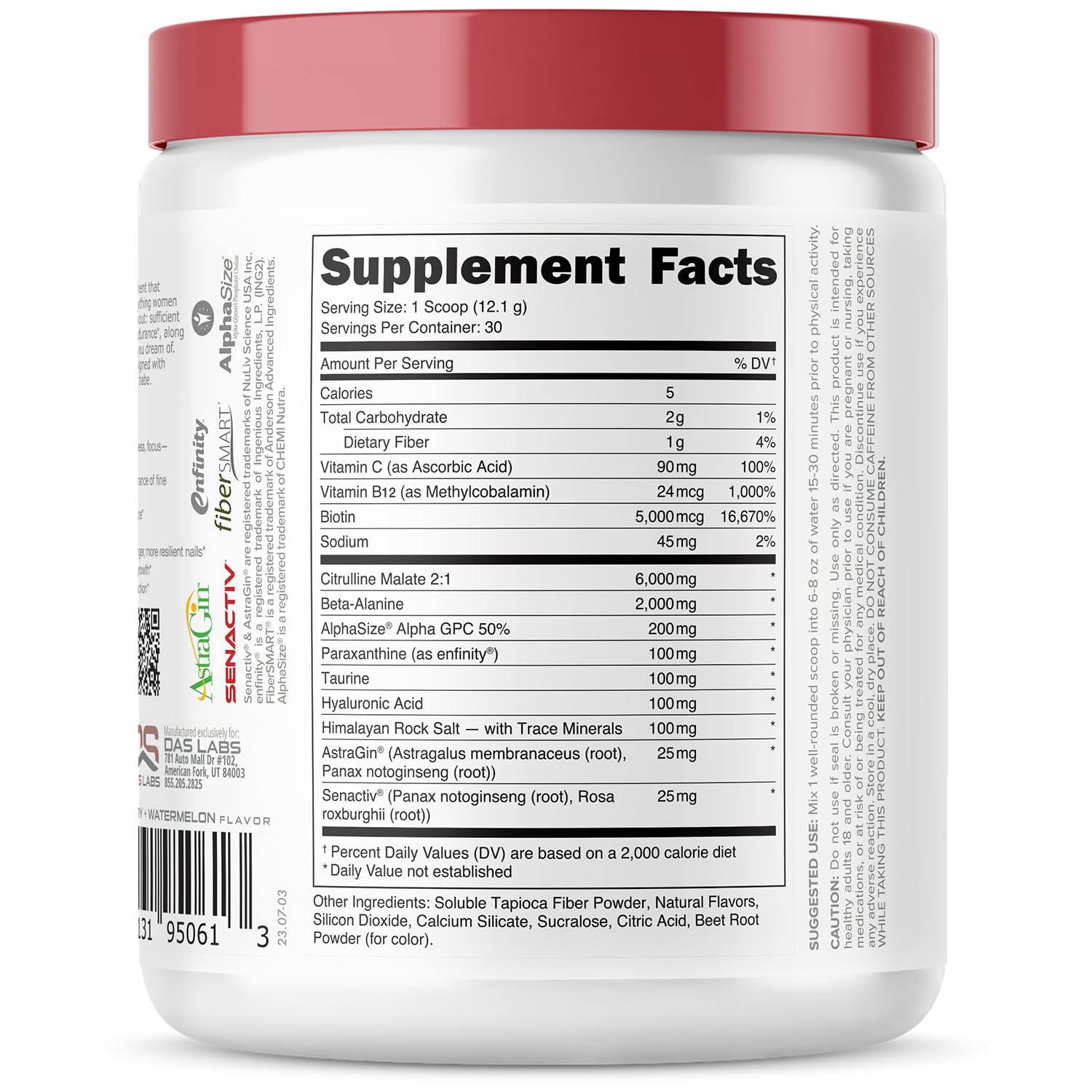 Graphic highlighting 6g Citrulline per serving