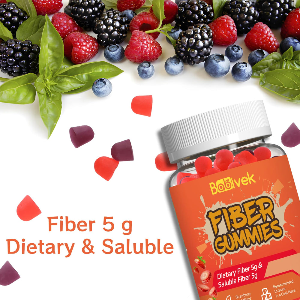 Fiber Gummies in mixed berry flavor