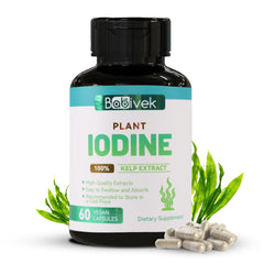 Babivek Iodine Supplement bottle with 60 vegan capsules