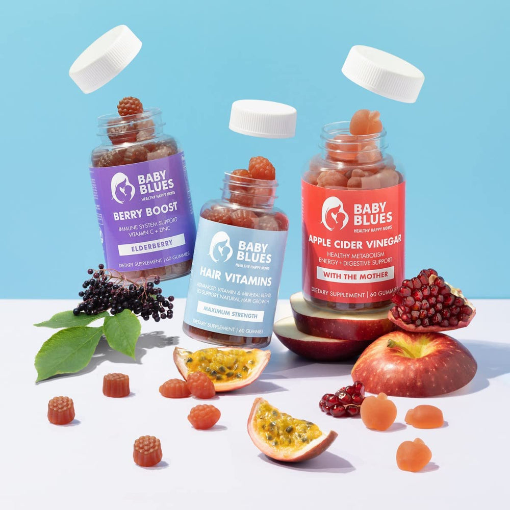 Gummy vitamins for new moms in assorted flavors