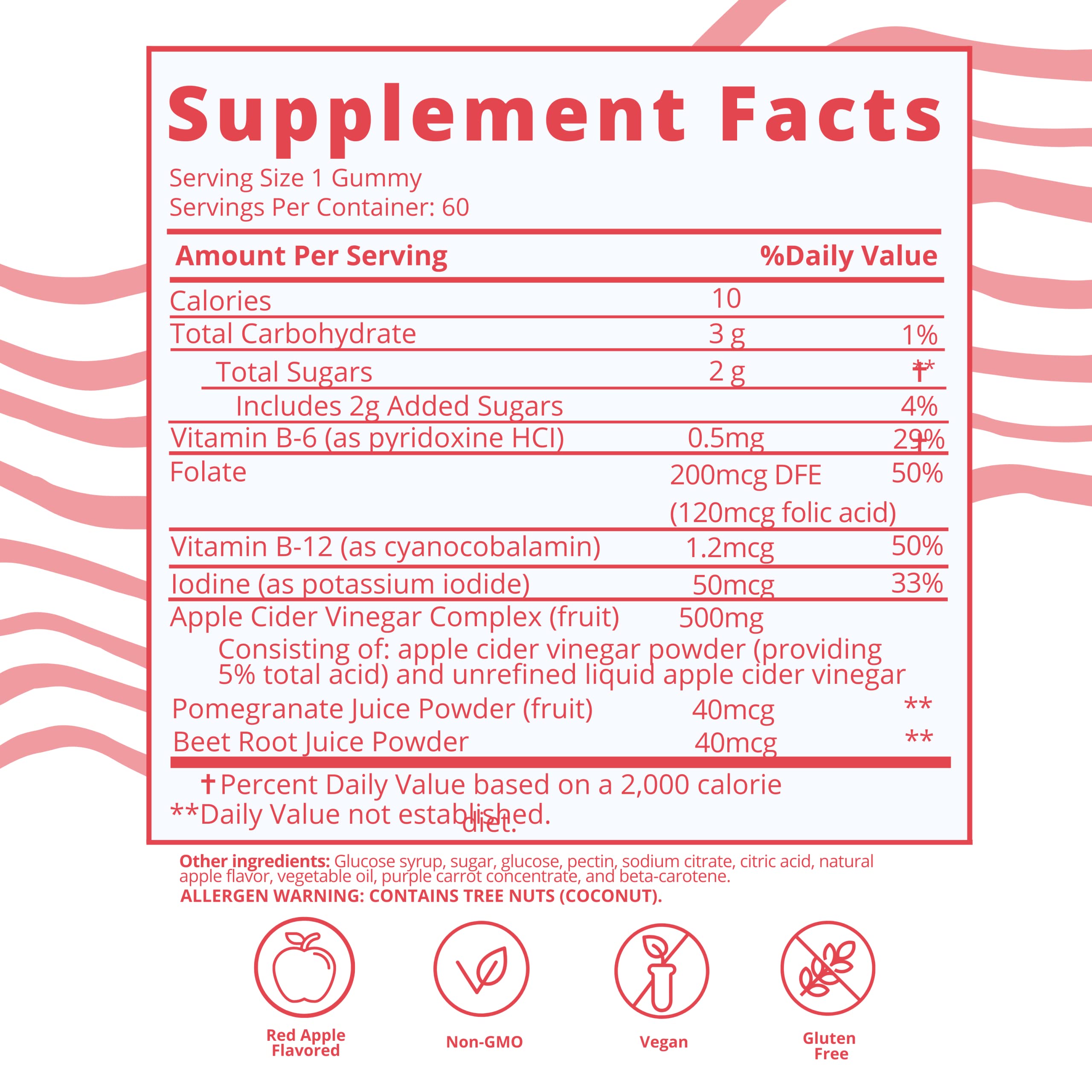 Packaging close-up showing vegan and non-GMO claims