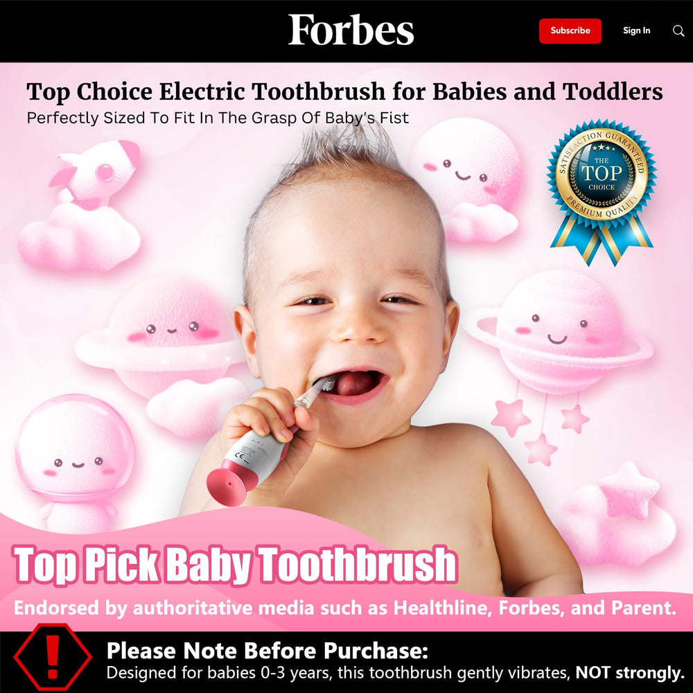 Baby electric toothbrush with LED light