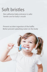 Small head toothbrush fits baby's mouth