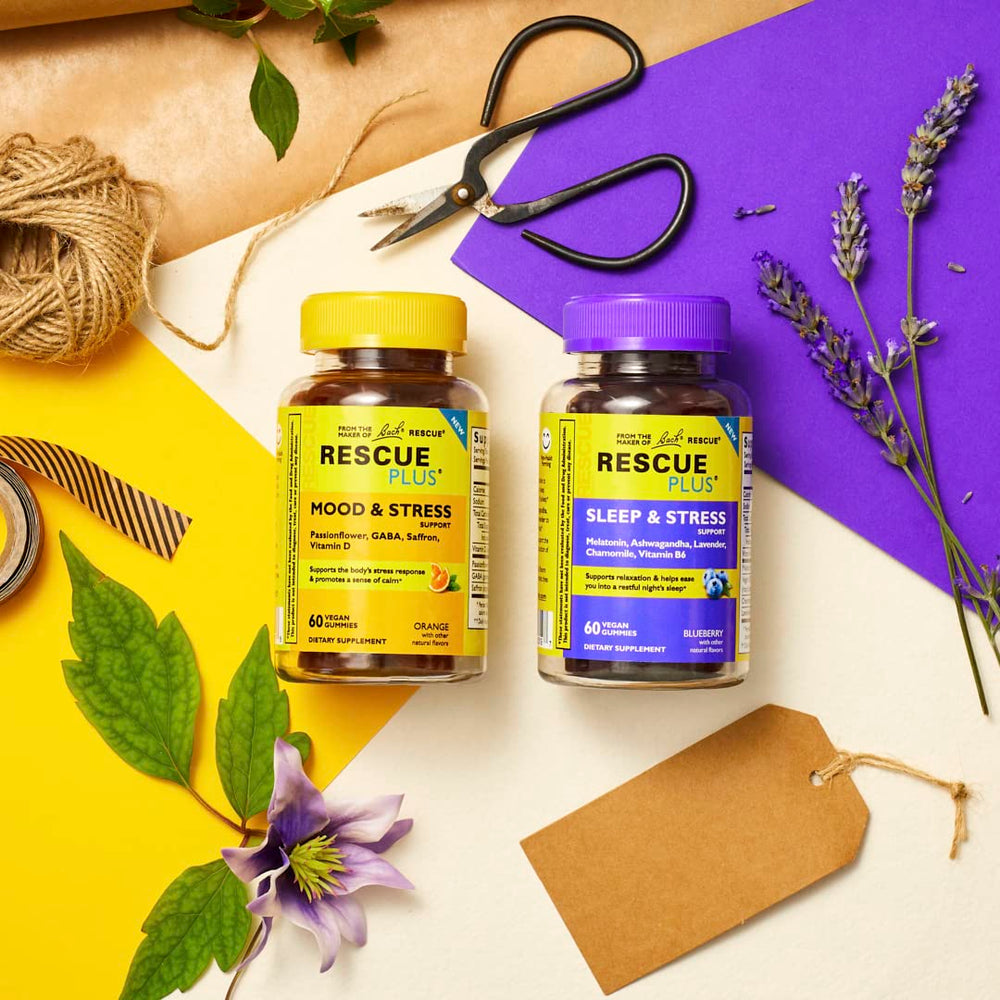 Close-up of daytime mood and stress support gummies