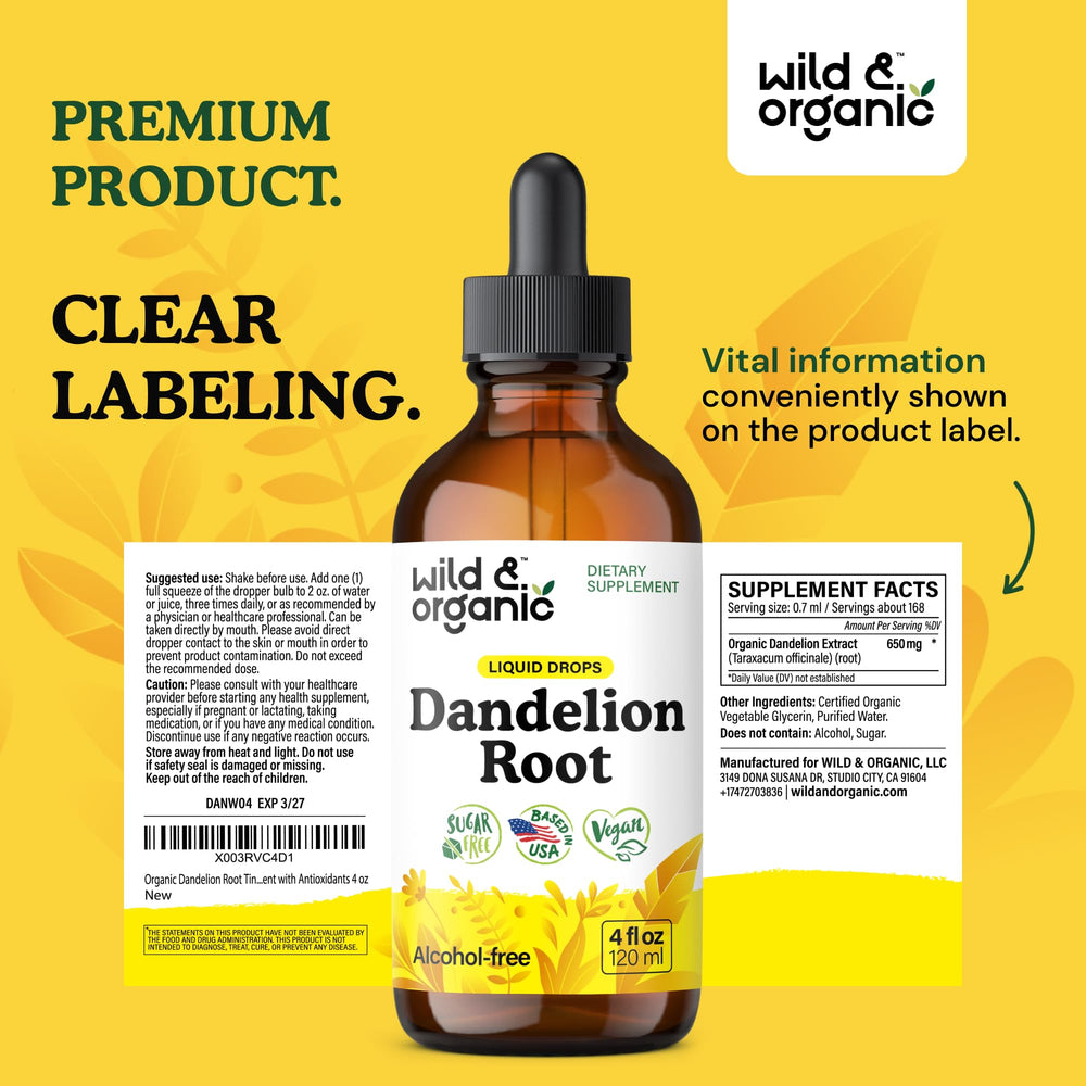 Back label with ingredients and directions for use.