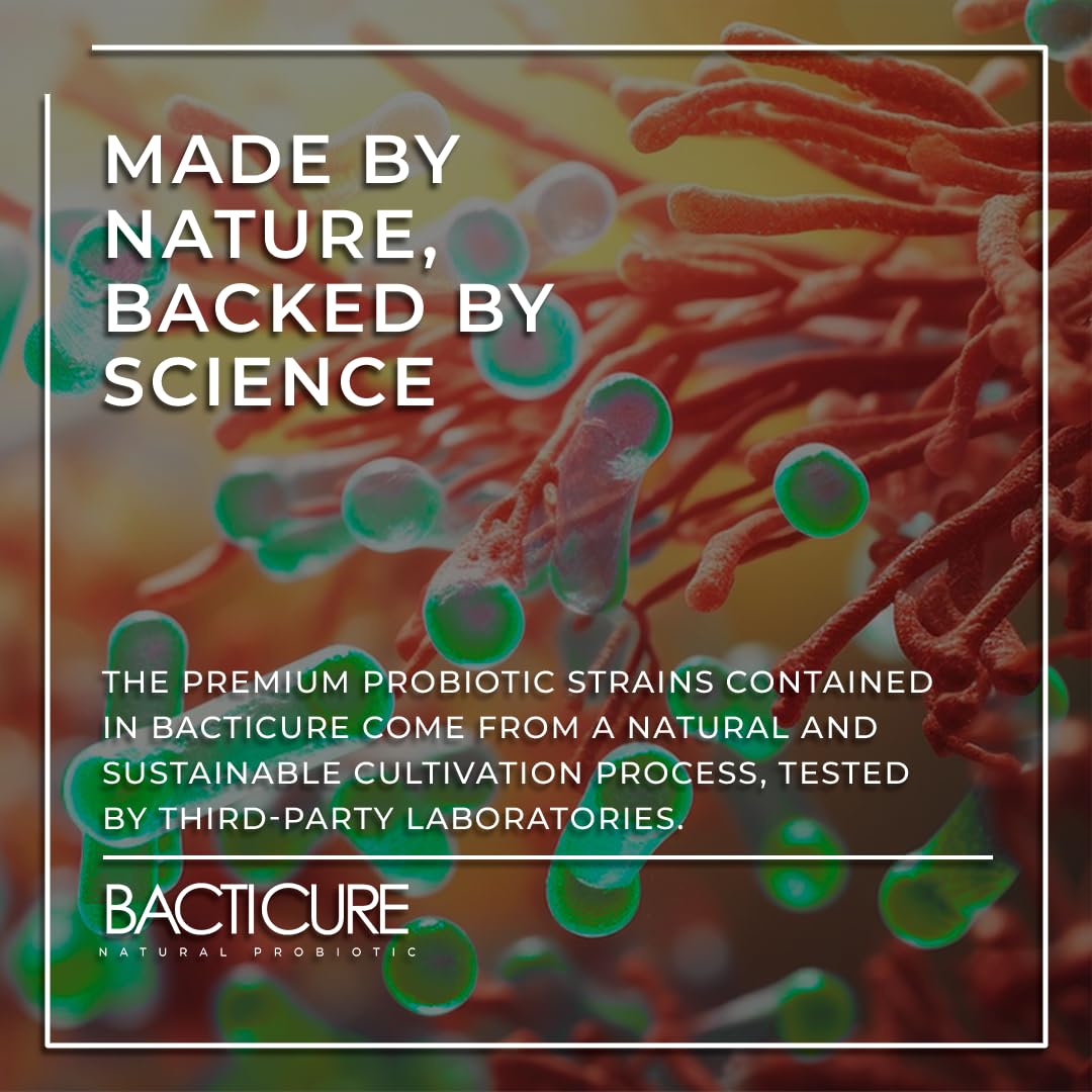 Bacticure Probiotic packaging and box