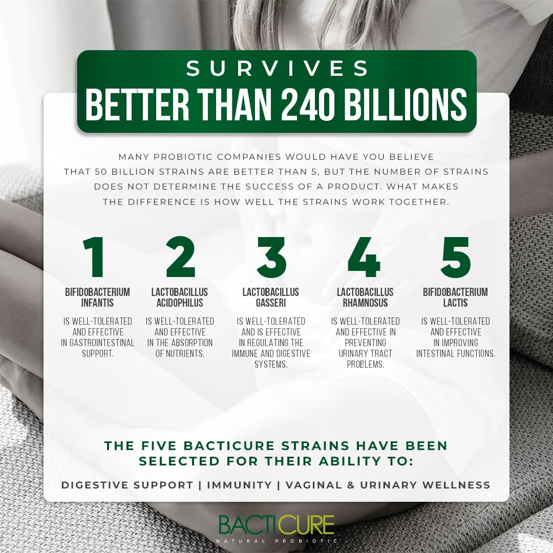 Illustration of Lactobacillus salivarius and other probiotics