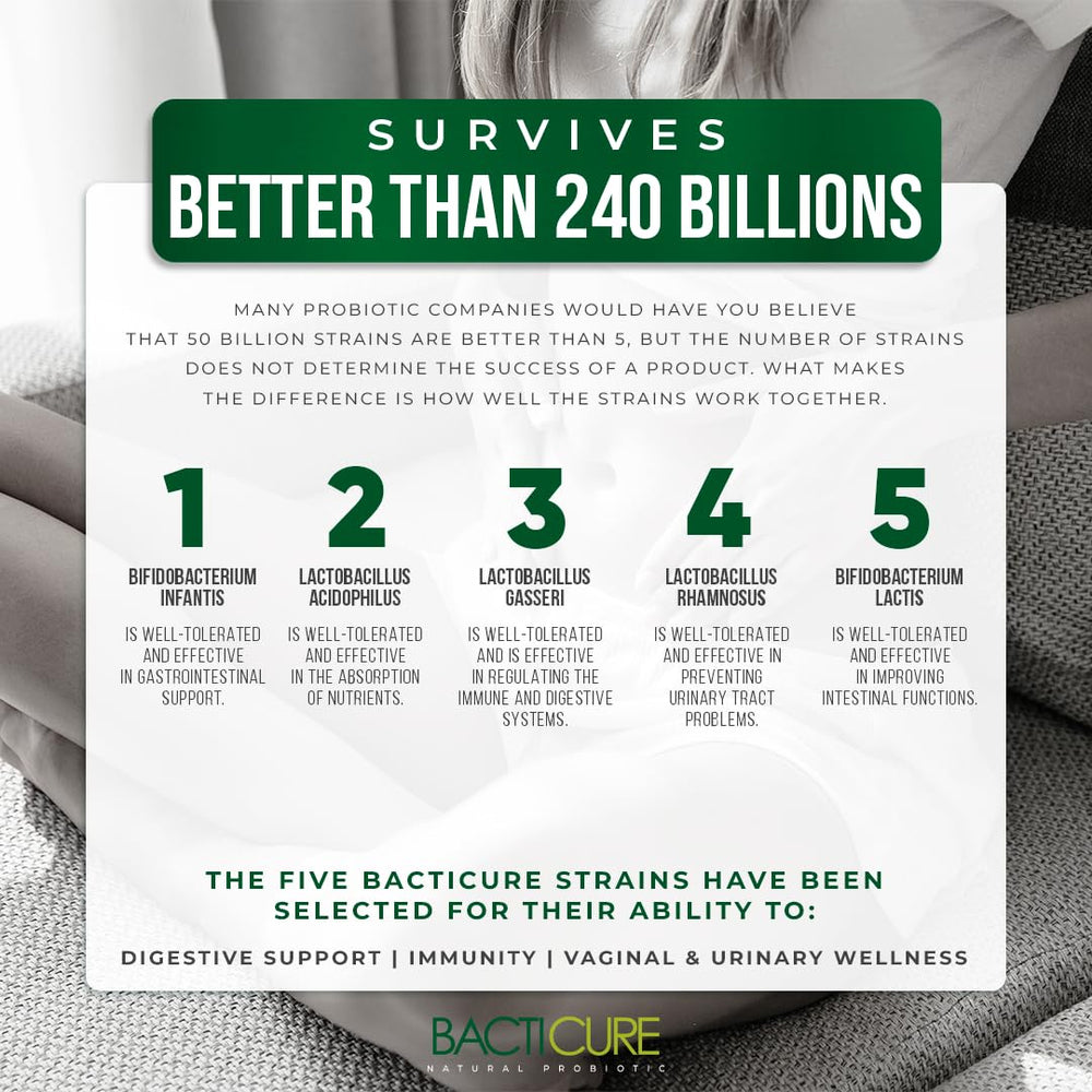 Illustration of Lactobacillus salivarius and other probiotics